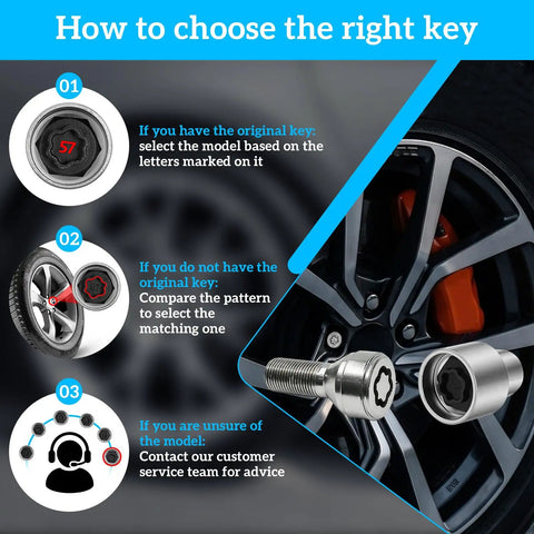 Thinkpro Wheel Lock Removal Kit For BMW Masters Key Solution To Pull Off Locked Wheels On 1 Series 3 Series 5 Series 7 Series X1 X5 M Models, CR MO steel