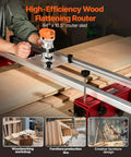 Router Sled For Woodworking Up To 64 Inches With X And Y Axis Adjustable Rails Universal Fit trimming woodworking slab