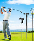 Golf Recording Stick Tripod Monopod With 360 Degree Rotation Extendable From 17.7 To 46 Inches Includes Non Magnetic Phone Holder