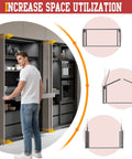 20 Inch Pocket Door Slides with Hinges Complete Installation Kit showing space-saving cabinet door use