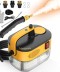Get That Shine Heavy Duty Handheld Steam Cleaner 1500W with steam hose and 11 accessories for effective cleaning.