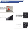 Product features display for Versatile Mosquito Netting For 15Ft Patio Umbrella with details on gauze, cloth, durability, and zipper.