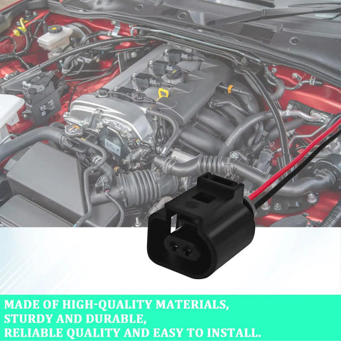 2 Pin Temperature Sensor Connector Harness For VW Beetle Jetta Golf MK4 MK5 MK6 B5 Female Plug Replacement Nylon