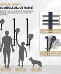 Diagram of Matte Black Shower Kit With Slide Bar And Handheld Shower Head Brass Hose Adjustable Holder High Pressure Water Flow