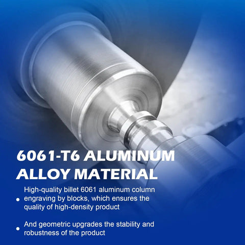 Close-up of 6061-T6 aluminum alloy material in manufacturing for 3-Inch Rear Levelling Kit And Heavy Dity Lift Spacers For Dodge Ram 1500 2009 To 2025