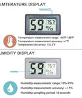 12 Pack Mini Digital Hygrometer Thermometer Indoor Humidity Gauge With Fast 10 Second Readings temperature and humidity display