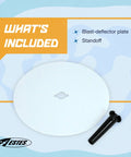 Blast Deflector Plate For Rocket Model Launch System Protects Your Launch Pad From Heat And Flames shown with standoff