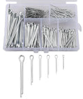230 Piece 304 Stainless Steel Cotter Pins And Hairpin Pins Kit Built Tough With Six Sizes For Automotive Machinery Lawn Mower And Equipment Repair Needs For Any Job, clear case
