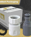 Outboard Flush Kit For Mercury Suzuki Yamaha Universal Boat Motor with adapter, gasket, and quick connect packaging.