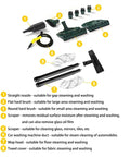 Six brush kits for Badass 3000W Steam Cleaner With 3.5L Tank And Quick 40 Second Heat Up For Crushing Stubborn Grime.