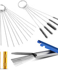Carburetor Cleaning Kit Pro Grade All In One With Torch Tip Cleaner Stainless Steel Tools 13 Cleaning Lines 10 Needles