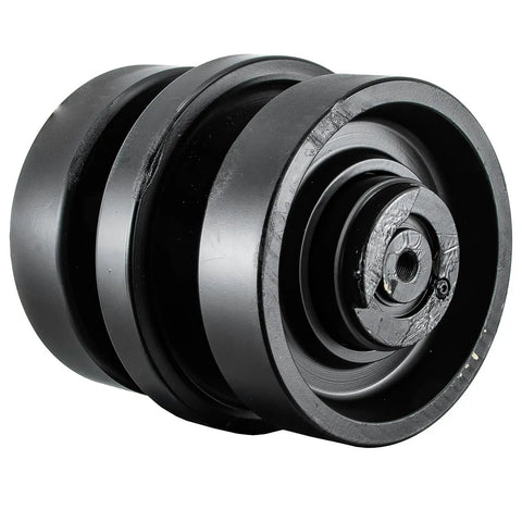Precision Bottom Track Roller Replacement For SVL Compact Track Loader Undercarriage, heavy duty black roller for SVL65 75 90 95 97.