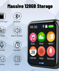 128GB MP3 Player With Bluetooth 5.3, Dope Portable Digital Lossless Music Player With Built-In Speaker, icons displayed on screen