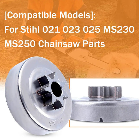325 Inch Clutch Drum Sprocket Oil Pump Kit For Stihl 021 023 025 MS230 MS250 Chainsaw All-In-One Kit with clutch washer