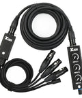 Personal In-Ear Monitor System With Master Volume And Individual Channel Controls For Stage Live Shows And Recording PX System cables and controls