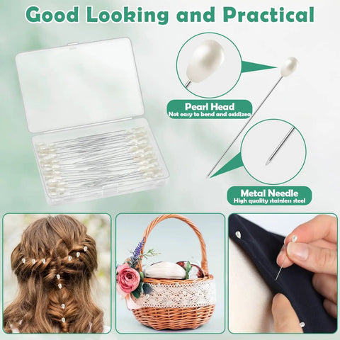 Must Have Floral Arrangement Tool Kit With Green Floral Tape And Wire, Corsage Pins, Satin White Ribbon, and Accessories