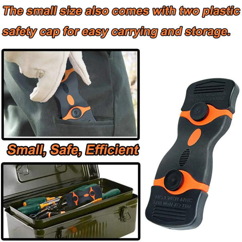 Three Pack Double Edge Razor Scraper Set With Twenty Replacement Blades Heavy Duty Grippy Non Slip Ergonomic Handle