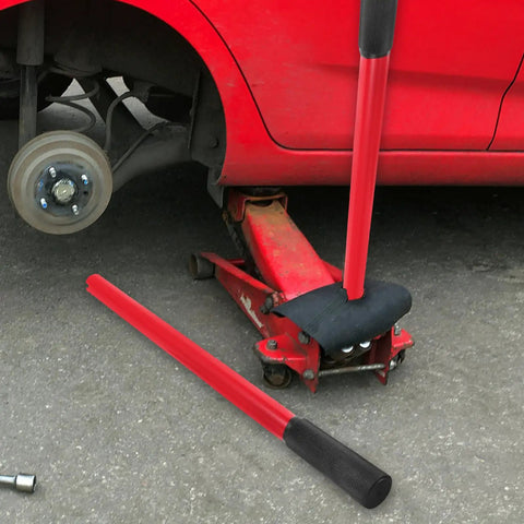 3 Ton Horizontal Hydraulic Floor Jack Handle Heavy Duty Replacement Pole Lever For Floor Jacks With Anti Slip Grip Red Universal Car Jack Accessory For Quick Repairs