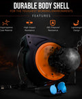 Cord Reel Extension 12AWG 50 Ft With Triple Tap Connector IP64 Waterproof Rated 15A 1875W heavy-duty design feature.