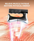 Electric Fascia Massage Device With Heat And EMS for muscle relief and energy restoration, black ergonomic design.