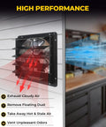 20 Inch Shutter Exhaust Fan Wall Mounted 3500 CFM showing airflow direction and high performance features