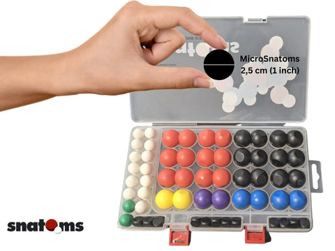 Micro Magnetic Molecular STEM Kit For Atoms And Bonding Hands On Chemistry Education with magnetic pieces in a box