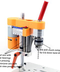 Mini Drill Press For Home Shop Precision Benchtop Drilling Machine Electric Portable Table Driller with B10 Chuck CNC Motor.