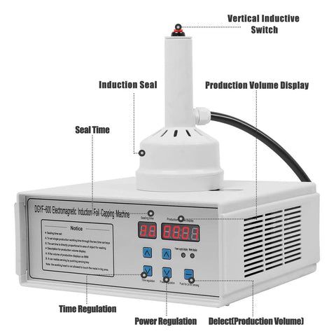 Portable Handheld Induction Sealer Fits 20Mm To 100Mm Caps 110V Digital Display That Turns Bottle Capping Into A No Sweat Job With Reliable Knockout Seals Always