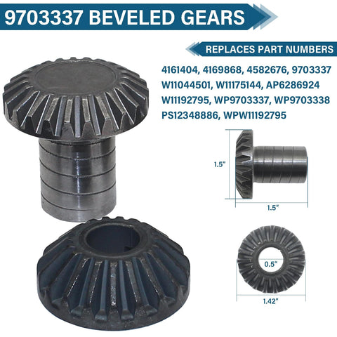 Worm Gear Kit For 5Qt And 6Qt Mixers Replacement Parts With Bevel Gear Kit Worm Follower Gear Gasket Thrust Bearing And Snap Ring Includes 9706529 W11086780 9709511 9703337 9709231