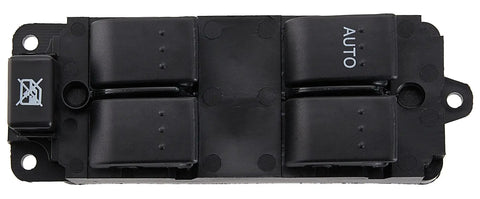 Power Window Switch For 2004 2005 2006 2007 2008 2009 Mazda 3 And 2009 Mazda 3 Sport Driver Side Front Left Plug And Play Electric Master Control With Green LED Replaces BN8F66350A, black housing with AUTO button