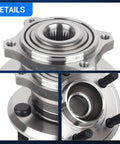 Rear Wheel Bearing And Hub Assembly For 5 Lug Dodge Challenger 2008 2014 Charger 2010 2014 And Chrysler 300 2010 2014 With 32 Spline Shaft Fits 2009 Models With Non Performance Brakes close-up view