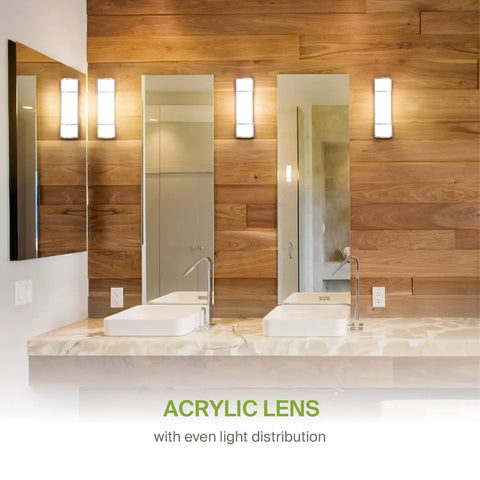 Brighten Your Bathroom With This 18 Inch LED Vanity Light Bar Featuring 3 CCT Dimmable Lighting, Energy Star ETL Listed in use
