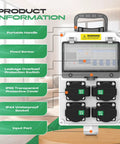 Front view of Go-To 110V IP65 Weatherproof Breaker Box with NEMA 5-20 outlet, protective cover, and portable handle. For construction sites.
