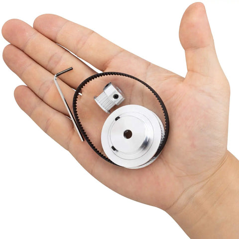 Built Tough GT2 Timing Pulleys With Precision Cut Teeth And Solid Aluminum Housing Run Crazy Smooth For Total Zero Slip on hand.