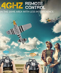 P51 Mustang RC Plane With Brushless Motor, 4 Channel Flight, XPilot Stabilizer For Easy, Smooth Control, 500mm Wingspan soaring