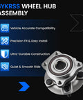 2 Pack Front Wheel Bearing And Hub Assembly For Subaru Forester Impreza Legacy Outback XV Crosstrek 5 Lug With ABS