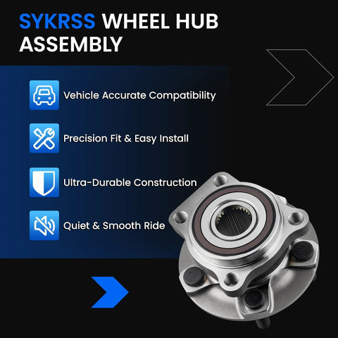 2 Pack Front Wheel Bearing And Hub Assembly For Subaru Forester Impreza Legacy Outback XV Crosstrek 5 Lug With ABS