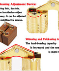 Hidden Brass Barrel Hinges Kit For Jewelry Boxes And Small Cabinets 180 Degree Flush Mount Solid Brass Construction close-up view