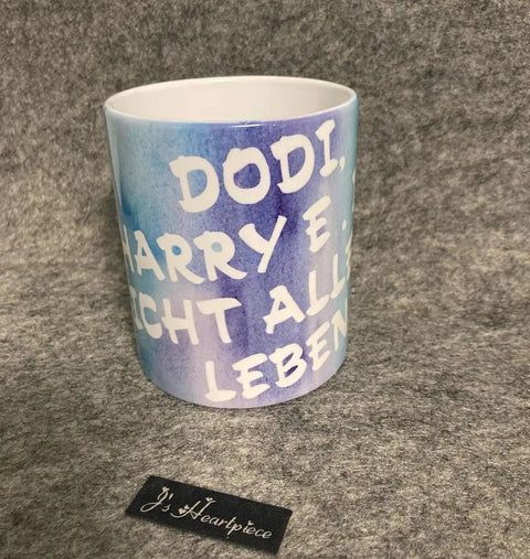 Watercolor Sublimation Transfer Paper 12x12 Inches For Blank T Shirts Cups Coasters Mugs 8 Pieces Set on ceramic mug