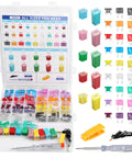 Ultimate Auto Fuse Assortment Kit With Tester And Puller Standard Mini Low Profile Blades 2A To 60A in organized case.