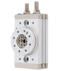 180 Degree Rotary Pneumatic Cylinder Double Acting Pendular Actuator 30mm Bore With Roller Bearing Design front view