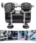 Heavy Duty Oilless Vacuum Pump That Runs Like A Dream With 50 Liters Per Minute Output And 150 Watt Pure Copper Motor For No Nonsense Lab And Shop Work Featuring A Solid Pressure Gauge On 110 Volts
