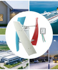 100W Vertical Axis Wind Turbine With Smart Controller And Permanent Magnet Generator Low Noise Helical Windmill in multifaceted settings