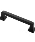 4 Inch Center To Center Square Cabinet Pull Handle Solid Cast Iron With Rust Resistant Black Powder Coat 25 Pack