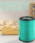 5 Layer HEPA Vacuum Filter For 5 To 20 Gallon Wet Dry Vacuums Fits WD5500 WD0671 WD6425 WD7000 And More in modern living room