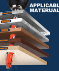 All Purpose Serrated Masonry Drill Bit Set 10 Pc 3/16 To 1/2 Inch Tungsten Carbide Tips drilling through various materials