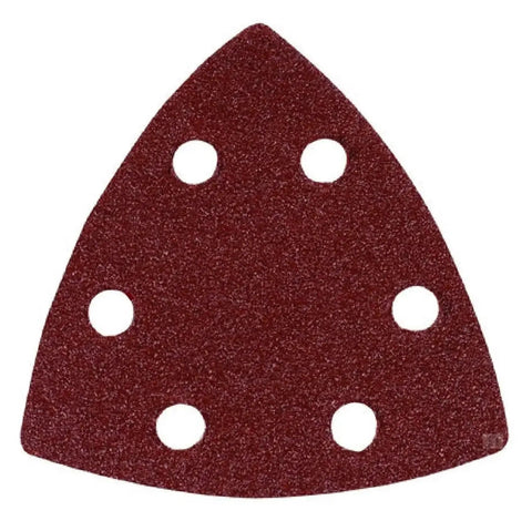 Get A Serious Grip With This 90 Piece Set Of Triangle Sandpaper Discs Featuring Hook And Loop Backing Plus Dust-Venting Holes triangular sandpaper disc with holes.