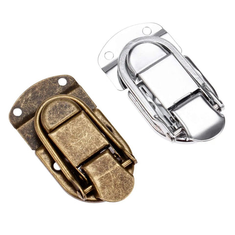 Vintage Metal Hasp Lock For Wooden Boxes Chest Case Jewelry Box Gift Box And Suitcase Durable Zinc Alloy Hardware Latch Toggle Clasp