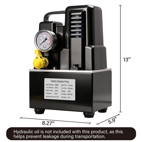 Heavy Duty Electric Hydraulic Pump 10000 Psi Single Acting Solenoid Valve Dual Stage Flow Quick Fill 120V Rock Solid Build Hella Powerful For Garage And Workshop Tasks