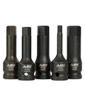 20 Piece Allen Hex Bit Set For 1/2 Inch Impact Driver, Chrome Molybdenum Steel SAE And Metric Bits, Heavy Duty Allen Wrench Kit.